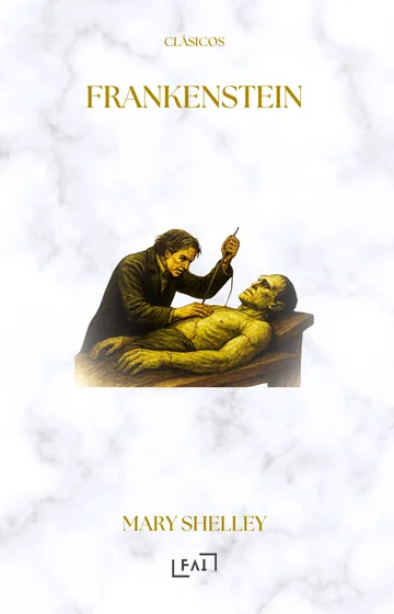 Tapa de Frankenstein, de Mary Shelley